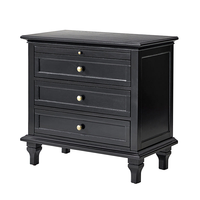 Galatea 3 - Drawer Nightstand Chest with Built-In Outlets