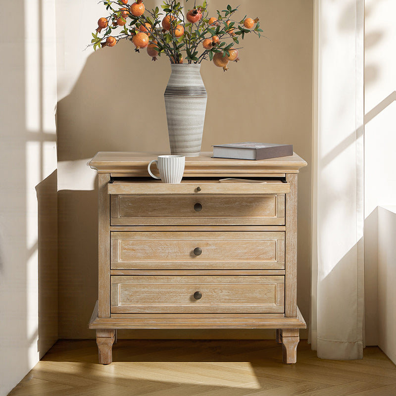 Galatea 3 - Drawer End Table with Built-In Outlets(Optional Types)