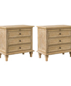 Galatea 3 - Drawer Nightstand Chest with Built-In Outlets(Optional Types)