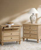 Galatea 3 - Drawer Nightstand Chest with Built-In Outlets(Optional Types)