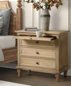 Galatea 3 - Drawer Nightstand Chest with Built-In Outlets(Optional Types)