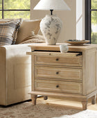 Galatea 3 - Drawer Nightstand Chest with Built-In Outlets(Optional Types)