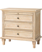 Galatea 3 - Drawer Nightstand Chest with Built-In Outlets