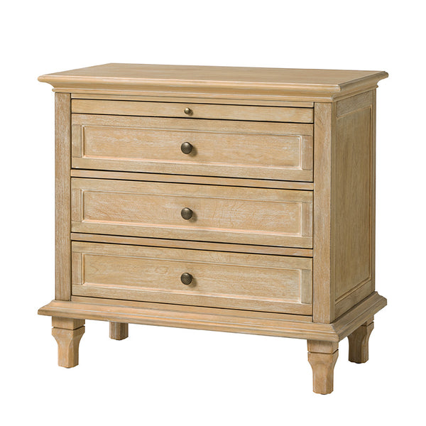 Galatea 3 - Drawer End Table Chest with Built-In Outlets(Optional Types)