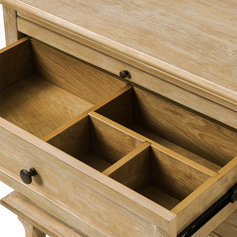 Galatea 3 - Drawer Nightstand Chest with Built-In Outlets(Optional Types)