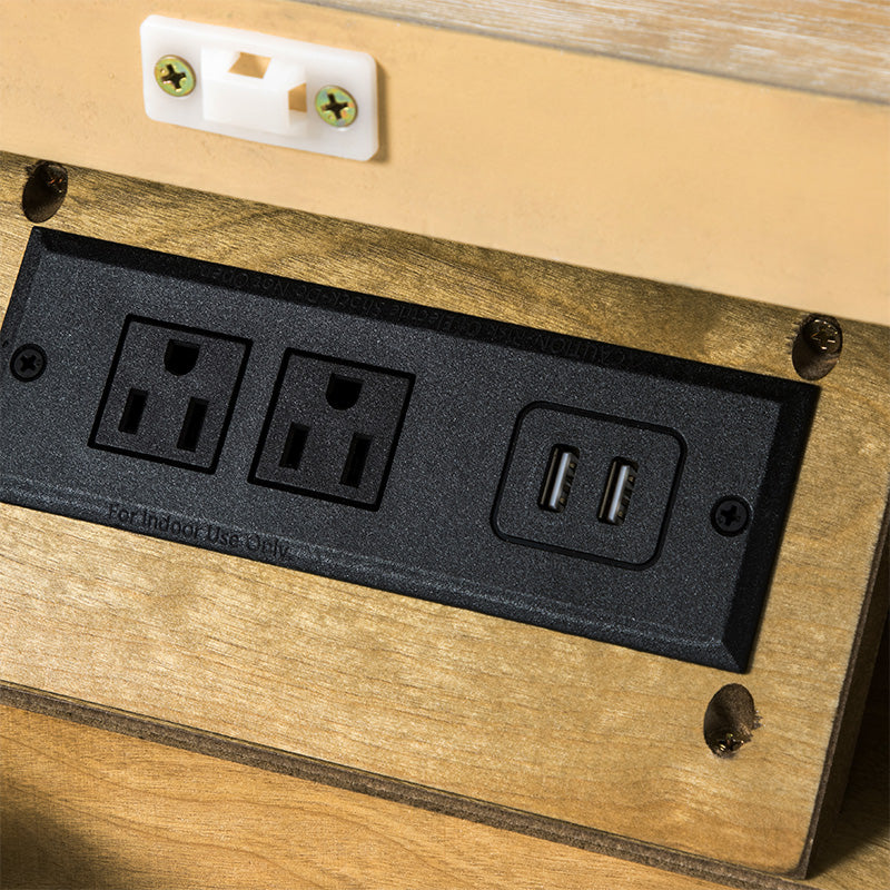 Galatea 3 - Drawer Nightstand Chest with Built-In Outlets(Optional Types)