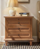 Mornay Transitional Solid Wood 6-Drawer Dresser for Bedroom Storage