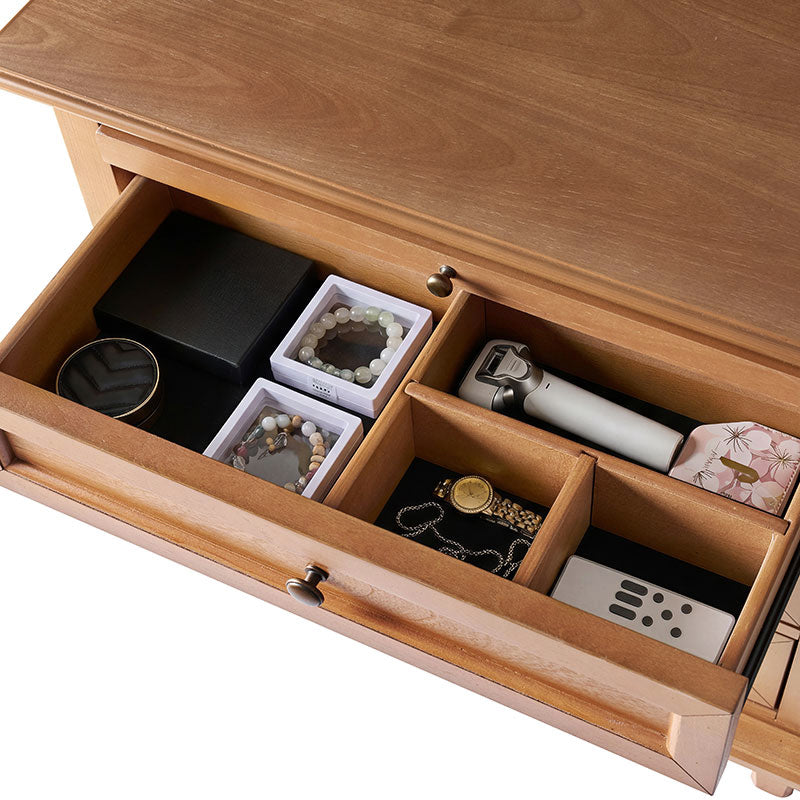 Mornay Transitional Solid Wood 6-Drawer Dresser for Bedroom Storage