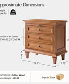 Mornay Transitional Solid Wood 6-Drawer Dresser for Bedroom Storage