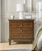 Galatea 3 - Drawer Nightstand Chest with Built-In Outlets