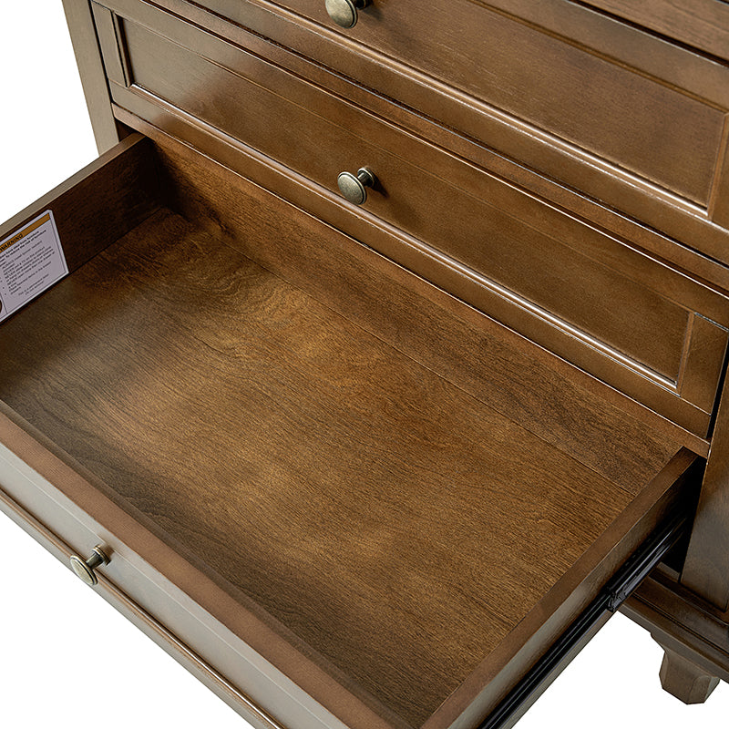 Mornay Transitional Solid Wood 6-Drawer Dresser or 3-Drawer Nightstand(Each Sold Separately)