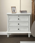 Galatea 3 - Drawer Nightstand Chest with Built-In Outlets