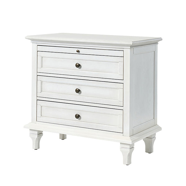 Galatea 3 - Drawer End Table Chest with Built-In Outlets(Optional Types)