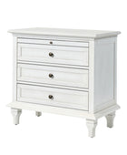 Galatea 3 - Drawer Nightstand Chest with Built-In Outlets