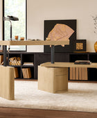 Veritas 360-Degree Rotating Desk Electric Adjustable Standing Desk with Flip-Top Lid