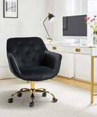 Jovida Velvet Tufted Office Chair