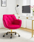 Jovida Velvet Tufted Office Chair