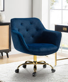 Jovida Velvet Tufted Office Chair