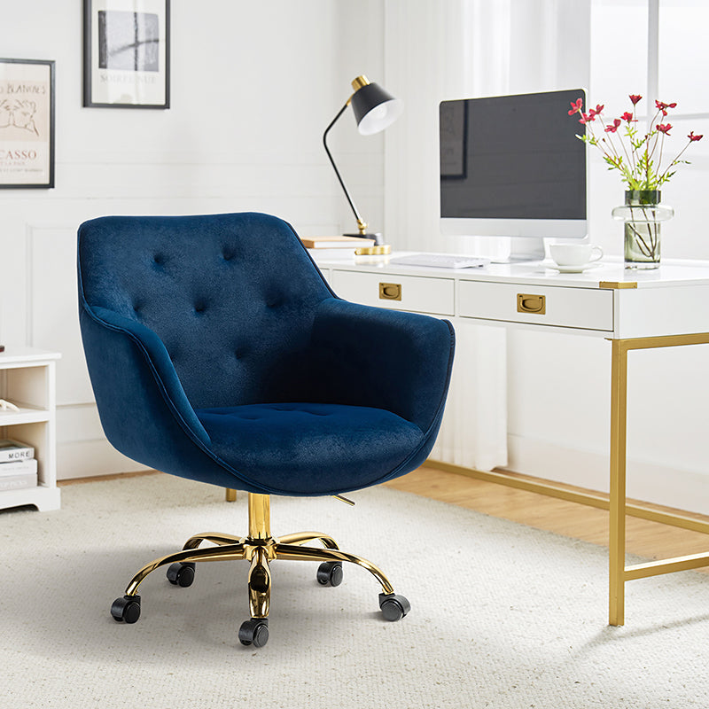 Jovida Velvet Tufted Office Chair