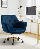 Jovida Velvet Tufted Office Chair