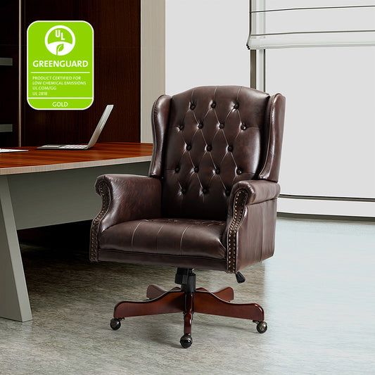 Esteban Vegan Leather Executive Office Chair