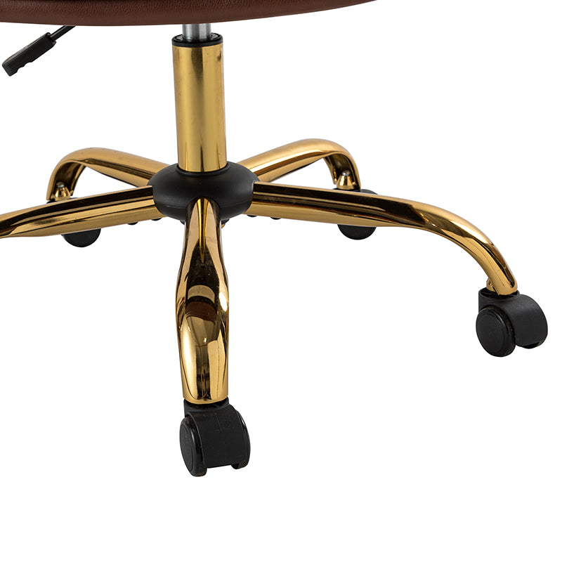 Michele Vegan Leather Task Accent Chair - HULALA HOME