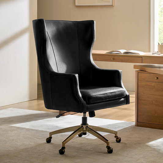 Elodio Chairs in Office with Genuine Leather