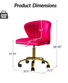 Chandra Velvet Office Chair