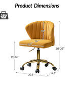 Chandra Velvet Office Chair