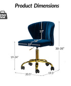 Chandra Velvet Office Chair