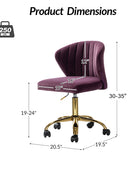 Chandra Velvet Office Chair