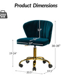 Chandra Velvet Office Chair