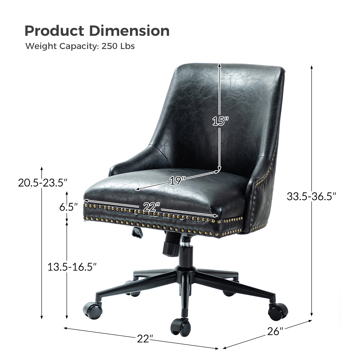 Juniper Vegan Leather Office Chair