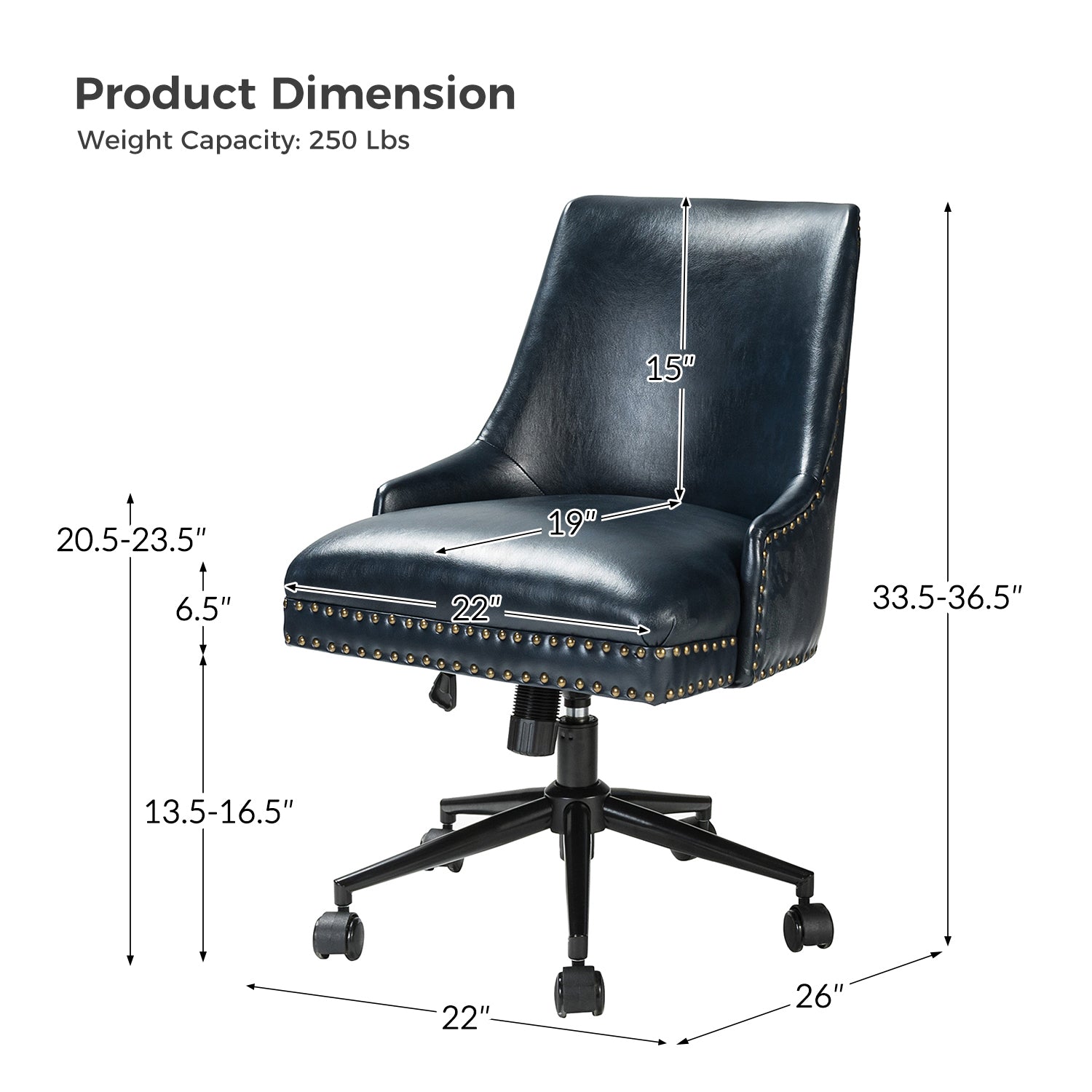 Juniper Vegan Leather Office Chair