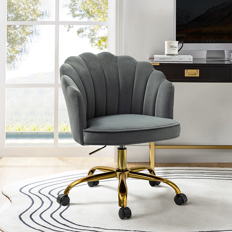 Brass leg best sale office chair