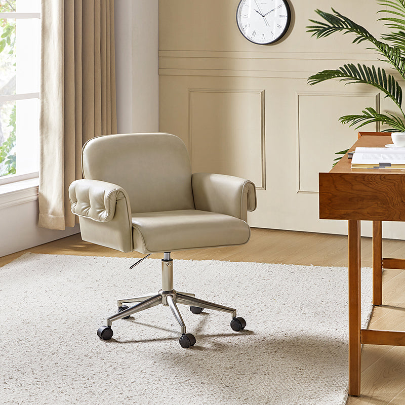 Ernst Modern Fabric Leather Swivel Task Chair