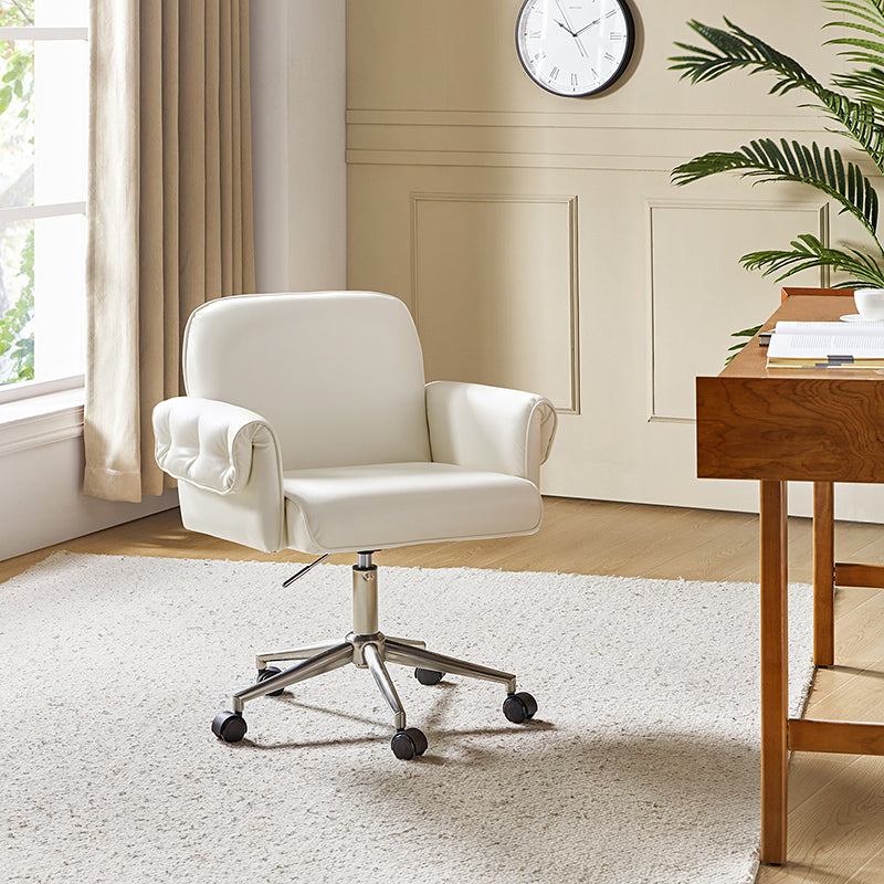 Ernst Modern Fabric Leather Swivel Task Chair