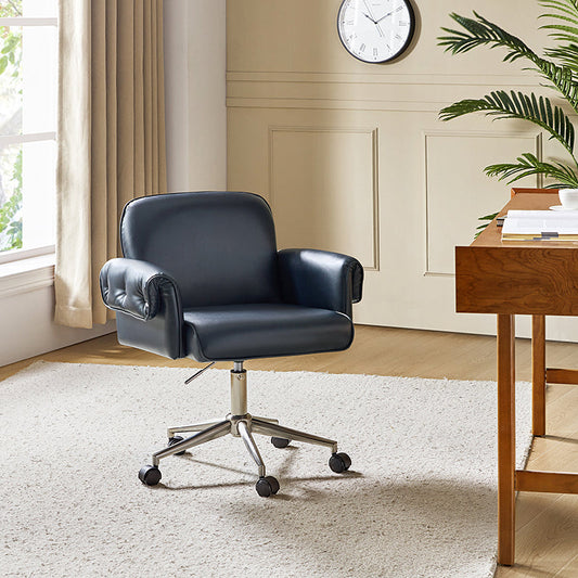 Ernst Modern Fabric Leather Swivel Task Chair