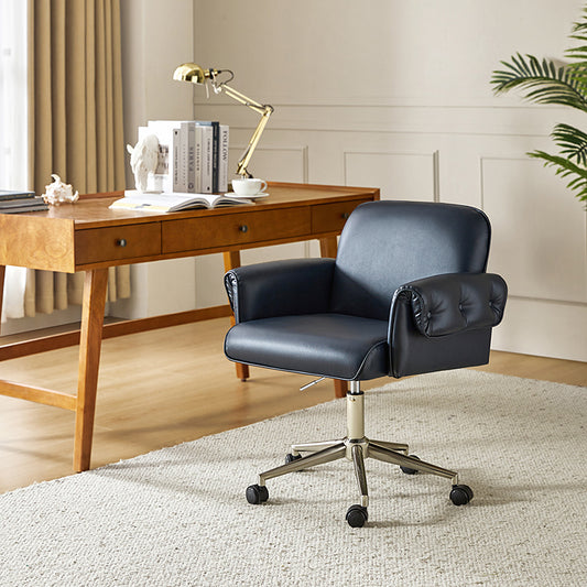 Ernst Modern Fabric Leather Swivel Task Chair