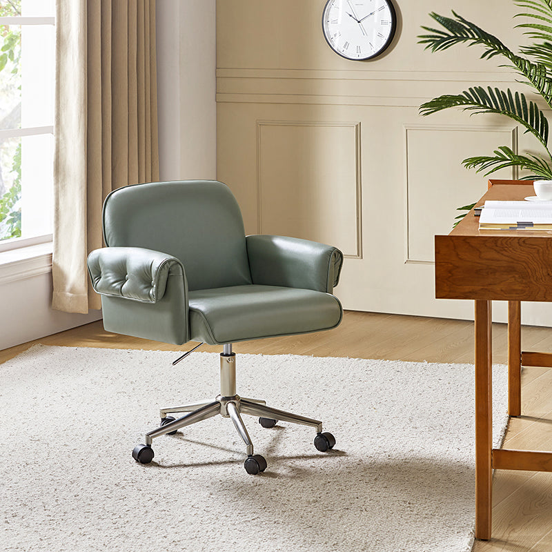 Ernst Modern Fabric Leather Swivel Task Chair