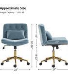 Norm Modern Flannel Adjustment Office Chair