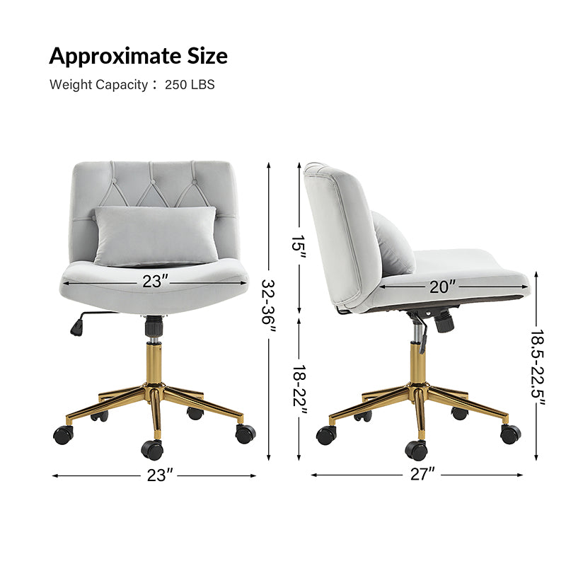 Norm Modern Flannel Adjustment Office Chair