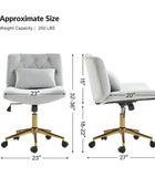 Norm Modern Flannel Adjustment Office Chair