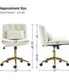 Norm Modern Flannel Adjustment Office Chair