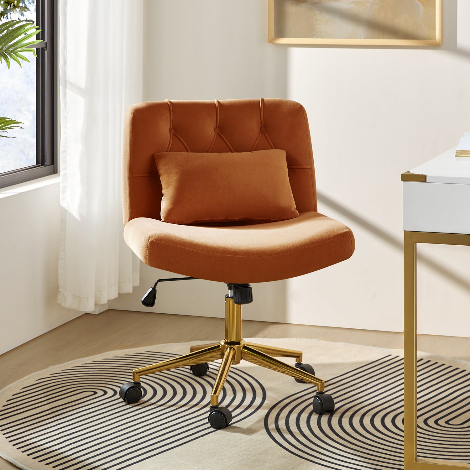 Norm Modern Flannel Adjustment Office Chair