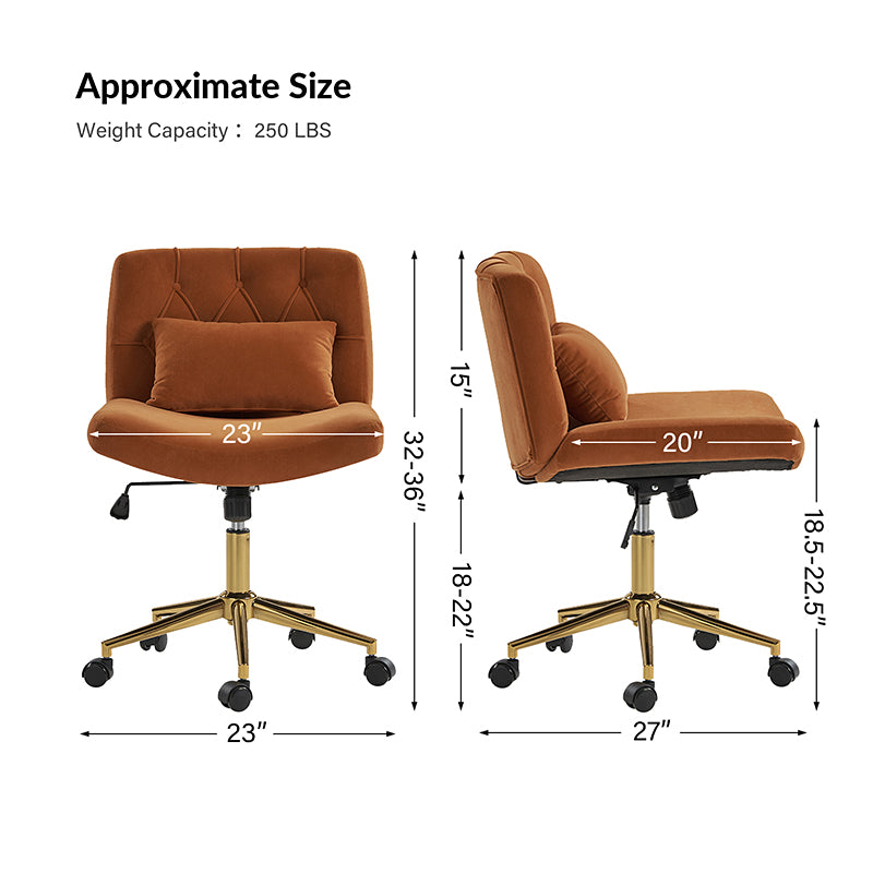 Norm Modern Flannel Adjustment Office Chair