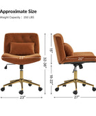 Norm Modern Flannel Adjustment Office Chair