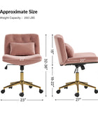 Norm Modern Flannel Adjustment Office Chair