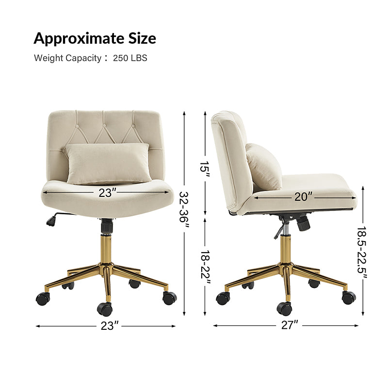 Norm Modern Flannel Adjustment Office Chair