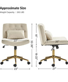 Norm Modern Flannel Adjustment Office Chair